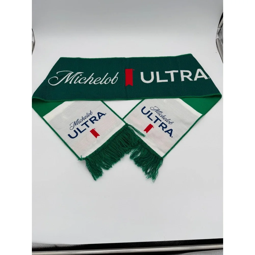 Mexico Soccer Scarf Michelob Ultra Reversible Knit Fan Scarf Green White El Tri